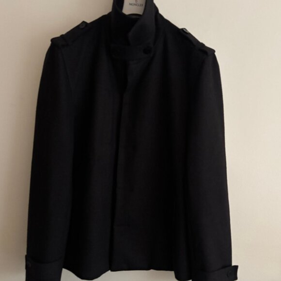 $495 Icebreaker Pure Plus 380 Merino Wool Button up Black Coat/ Jacket — Large - Picture 6 of 16